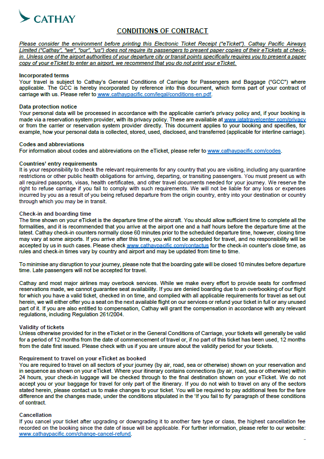 ET Conditions of Contract