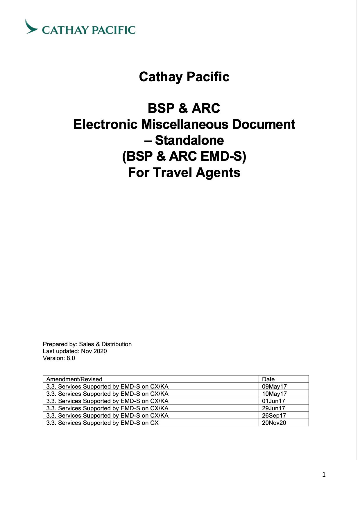 BSP EMD-S Procedures