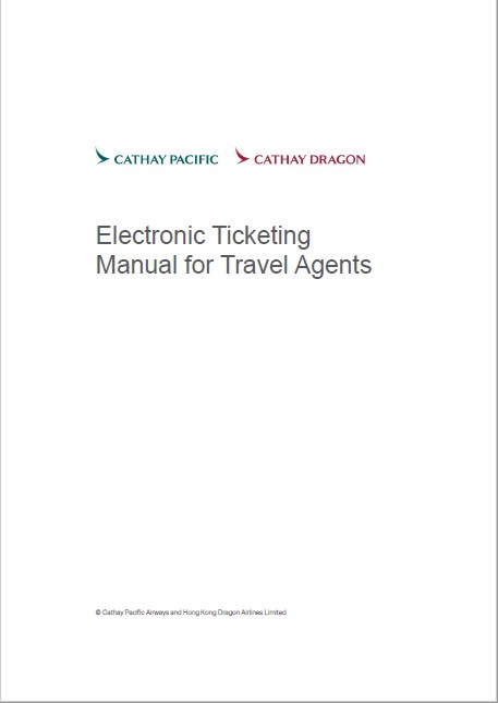 Electronic Ticketing Manual for Travel Agents